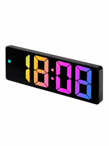 Часы настольные электронные от сети RGB Орбита OT-CLT12 Черные